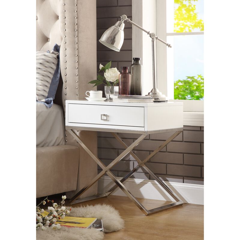 Inspired Home Cassie  Side Table/Accent Table/Nightstand image number 1