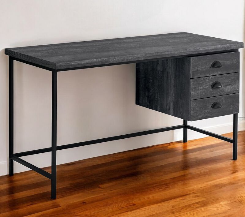 Sturdy Computer Desk &ndash; Writing Table with Three Storage Drawers