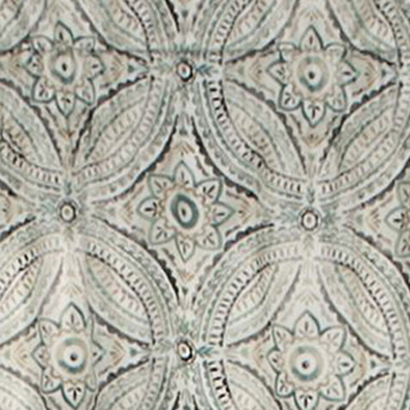 Ellis Curtain Blissfullness High Quality Room Darkening Solid Natural Color Lined Scallop Window Valance - 50x15", Spa