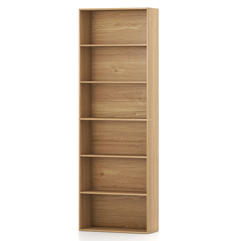 Tall 6-Tier Bookcase with Open Shelves and Anti-Tip Hardware image number 0