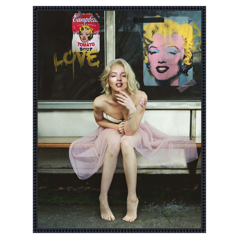 New Marilyn by Dikhotomy Framed Canvas Wall Art