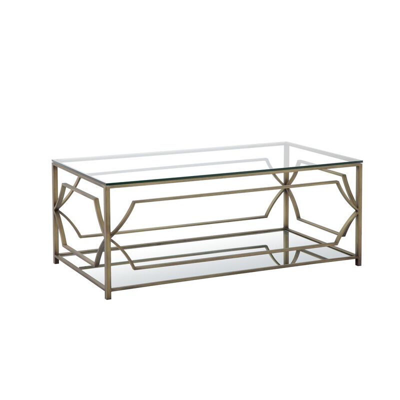 Bristol Rectangle Coffee Table Brass