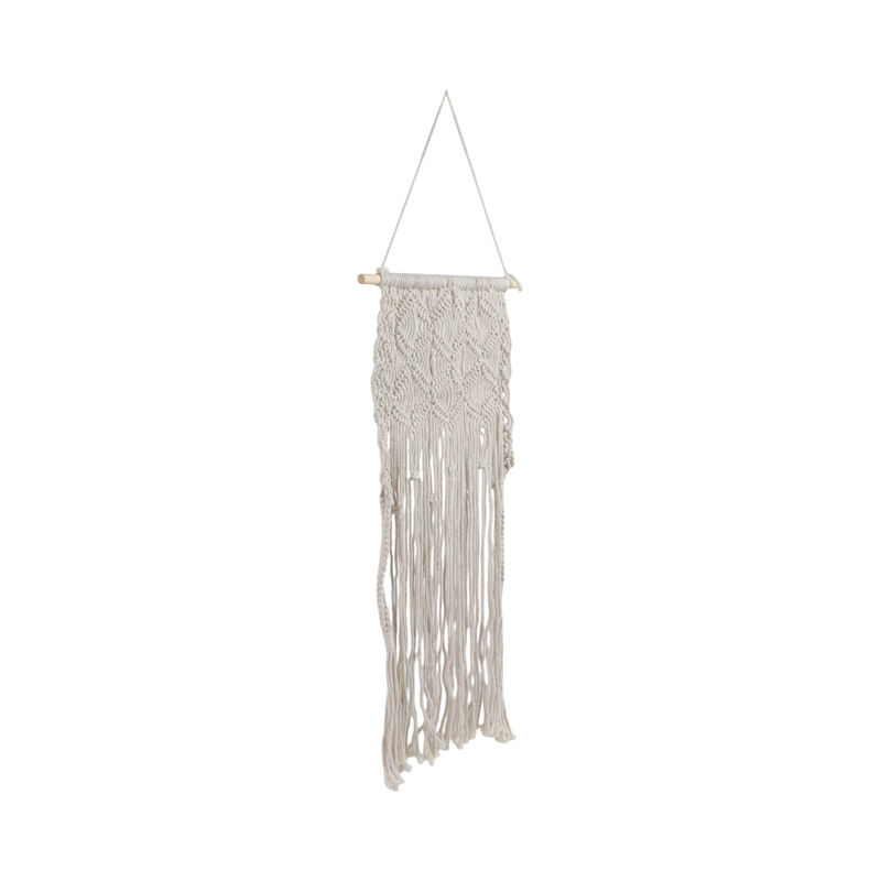 Wood, 18" Macrame Wall Shelf image number 1