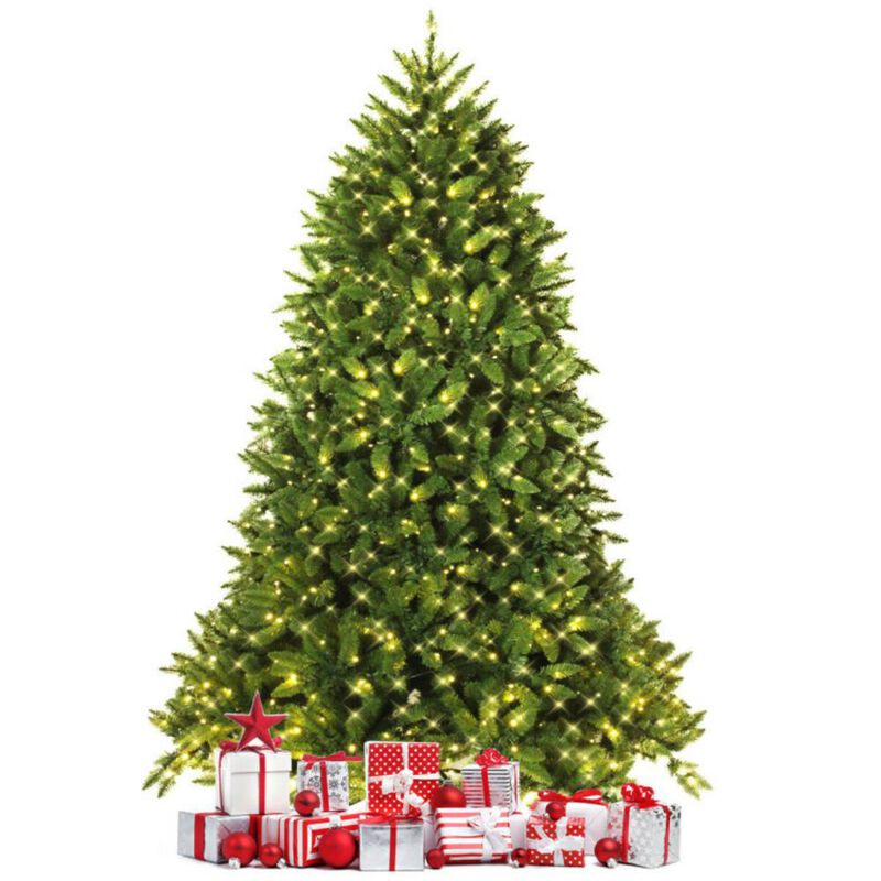 Artificial Fir Christmas Tree with Pre-Installed LED Lights, Lifelike Design image number 2