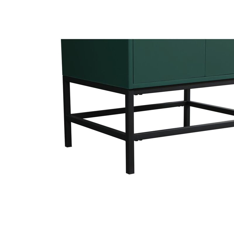 Elegant Kitchen and Bath 24 inch Single bathroom vanity in green