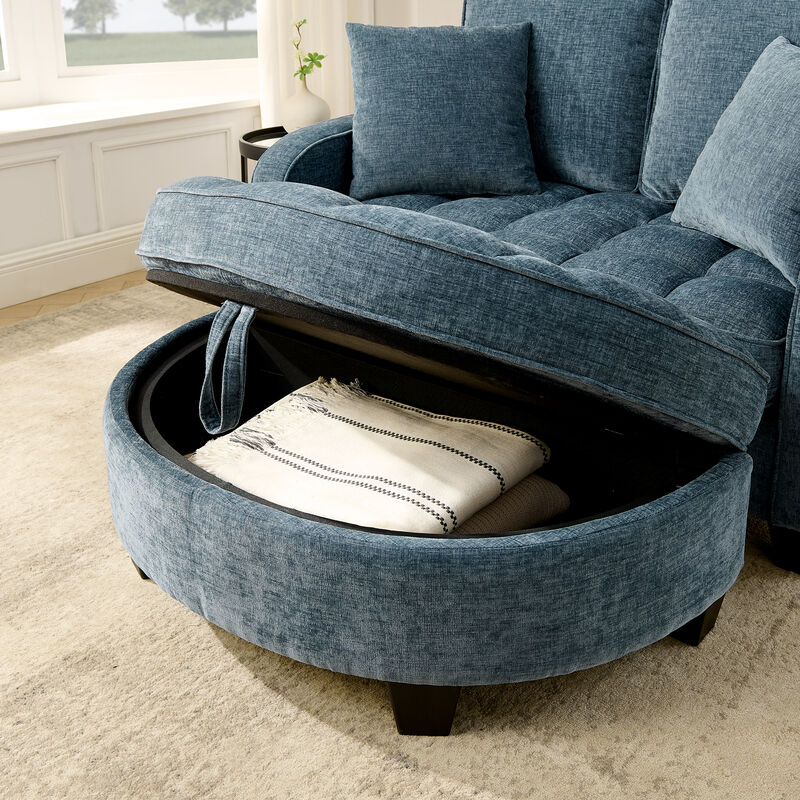 Pefwod Loveseat Reclining Sofa image number 5