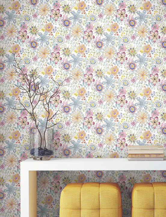 Magic Garden Multicolor Peel & Stick Wallpaper