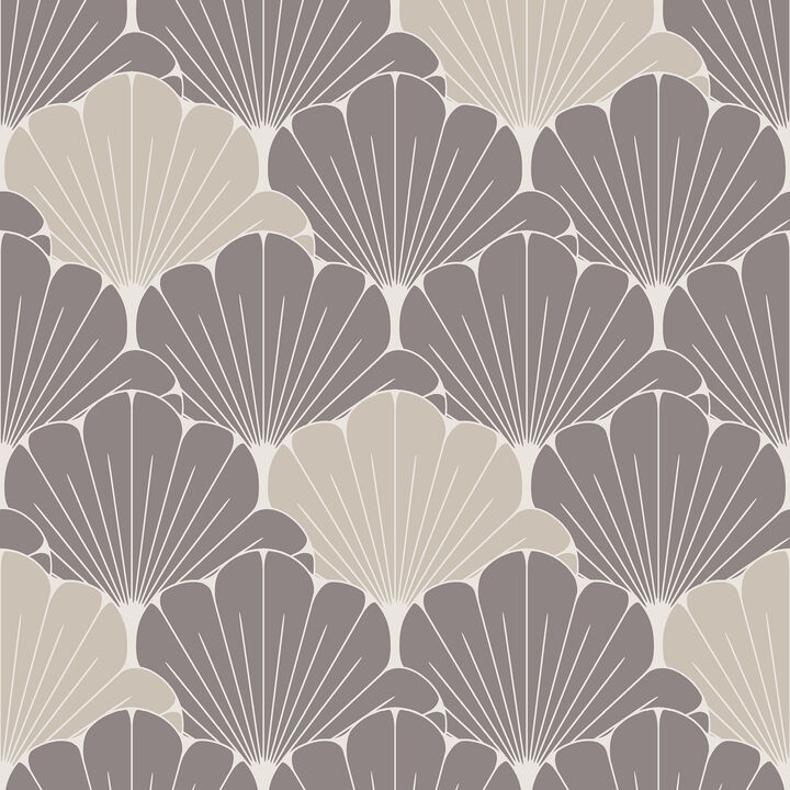 Giant Art Deco Gingko Leaf Wallpaper