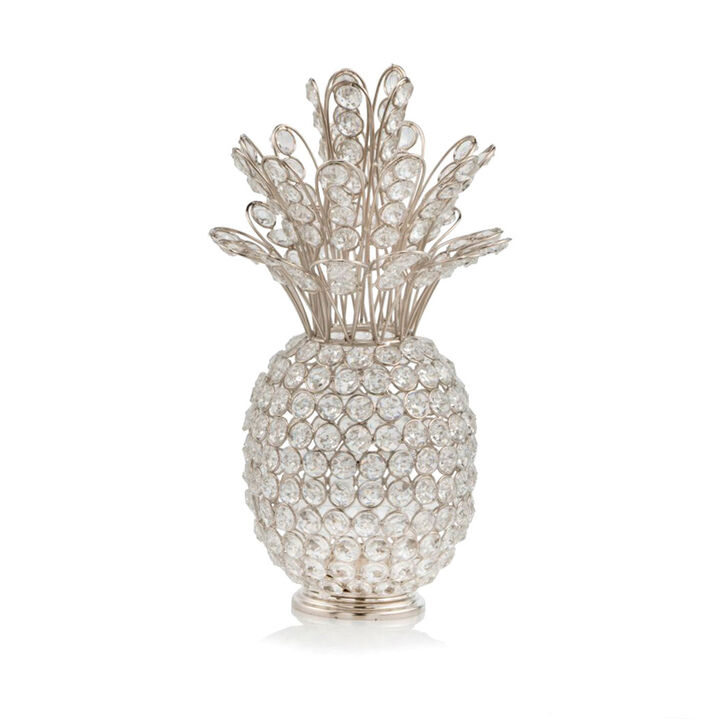 Decorative Metal Pineapple Sculpture &ndash; Tabletop, Shelf, or Centerpiece Display