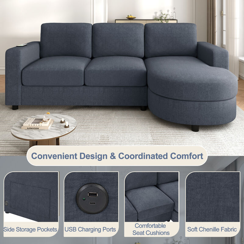 Janjax L-shaped Sectional Sofa image number 3