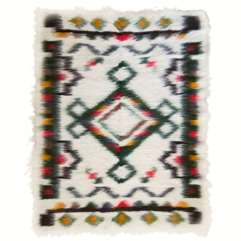 Floor plaid 100% wool multicolor