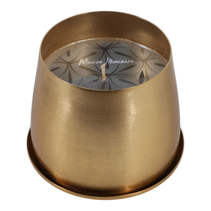 Canilla Metal Saucer Candle