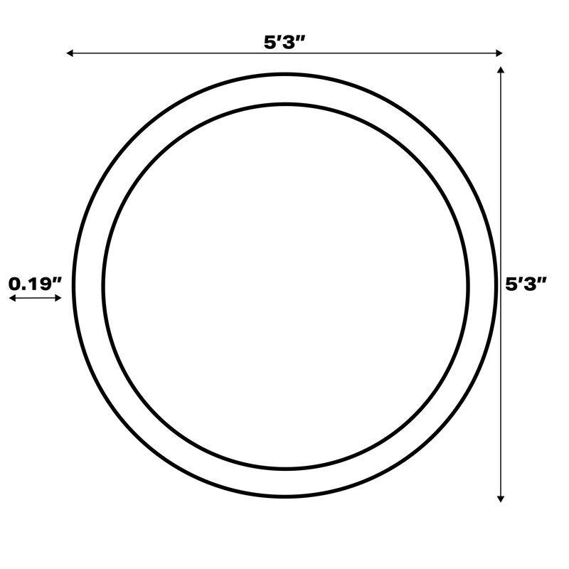 Estrella Bohemian Medallion Textured Weave Round Indoor/Outdoor Area Rug