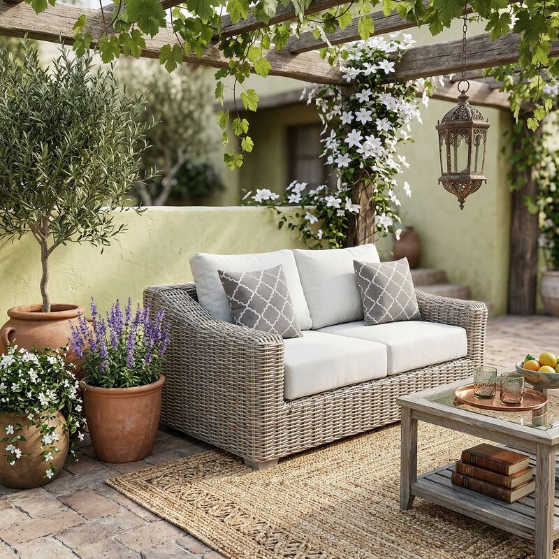Teva Outdoor Loveseat Patio Sofa with Cushions image number 2