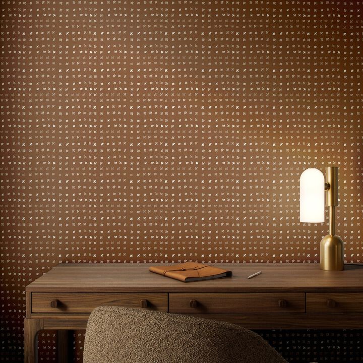 Bisous Wallpaper by Jess Engle - Bisous Terracotta II