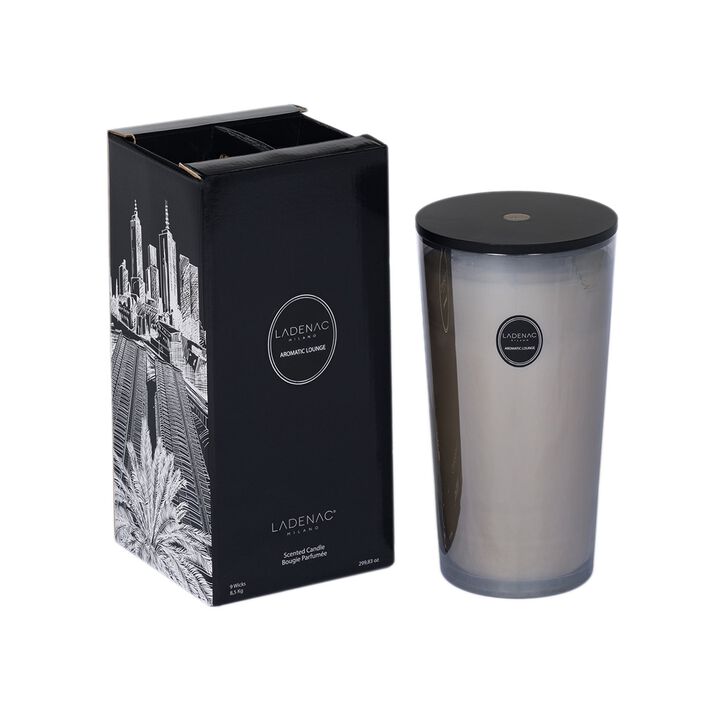 Candle in Jar URBAN SENSES 18.7 lb Grey Aromatic Lounge 9.45 x 9.25 x 19.69 in