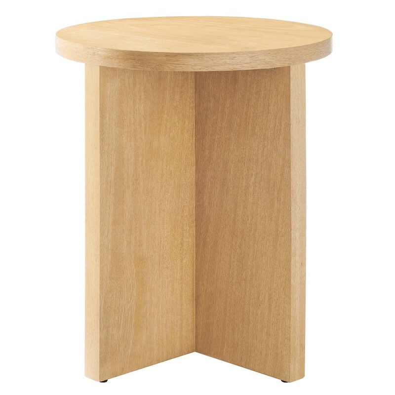 Silas Round Wood Side Table image number 0