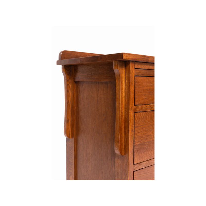 Crafters and Weavers Crofter Style 3 Drawer End Table with Writing Tray - Michael's Cherry