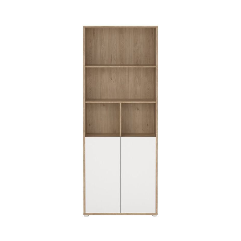 Tvilum 6 Shelf Boockase with 2 Doors, Home Office Storage