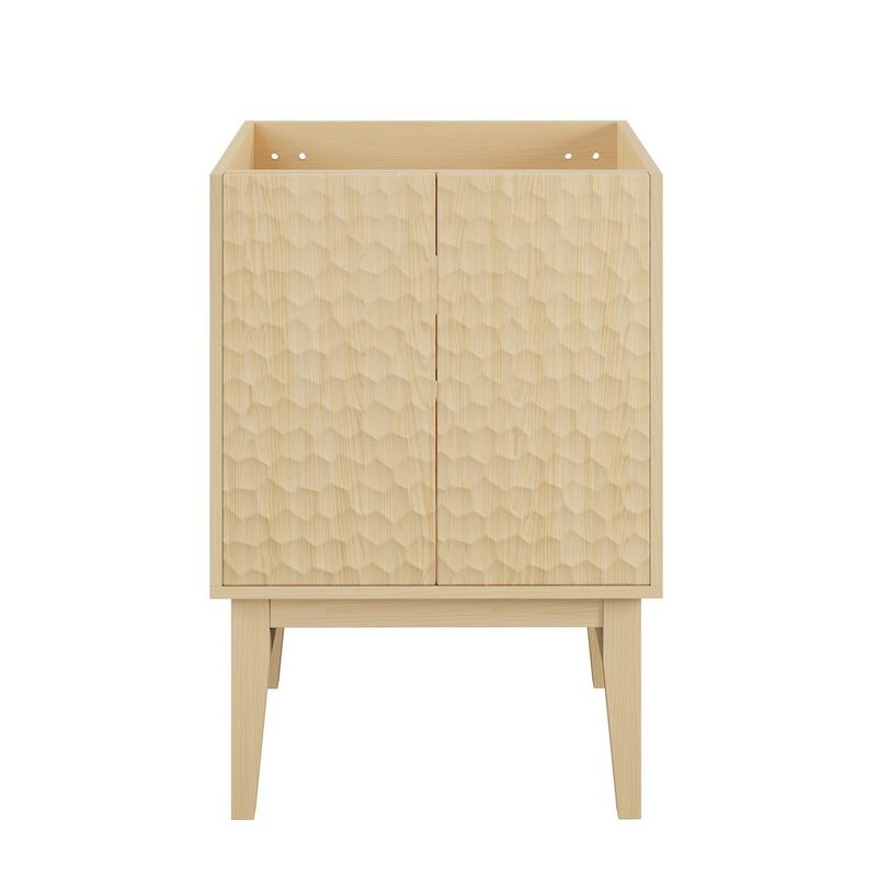 Bosse 24" Freestanding Bathroom Vanity Cabinet without Top in Natural Oak image number 0