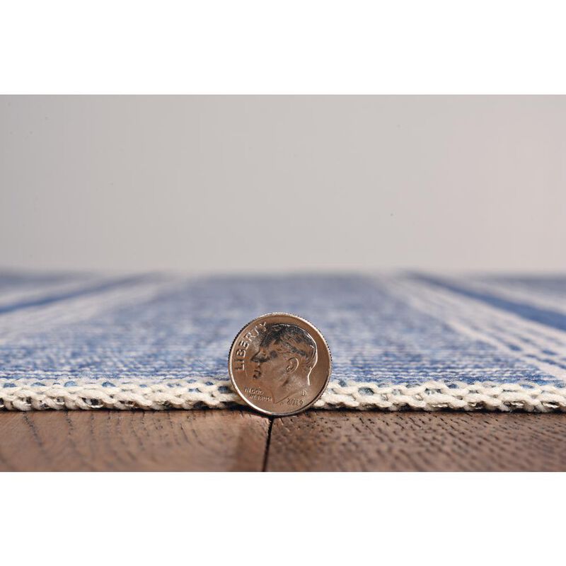 Linon Washable Wallen Ivory/Blue, Rug image number 1