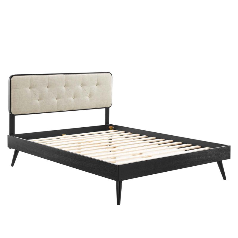 Modway - Bridgette Full Wood Platform Bed with Splayed Legs image number 2