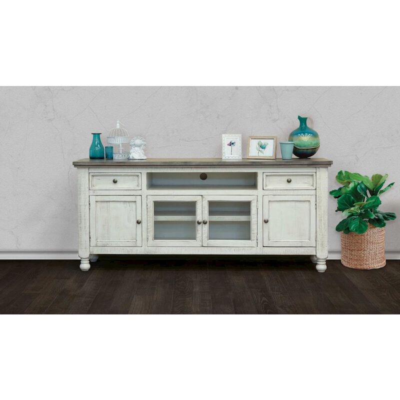 Crafters and Weavers Chloe Wood TV Stand - 80
