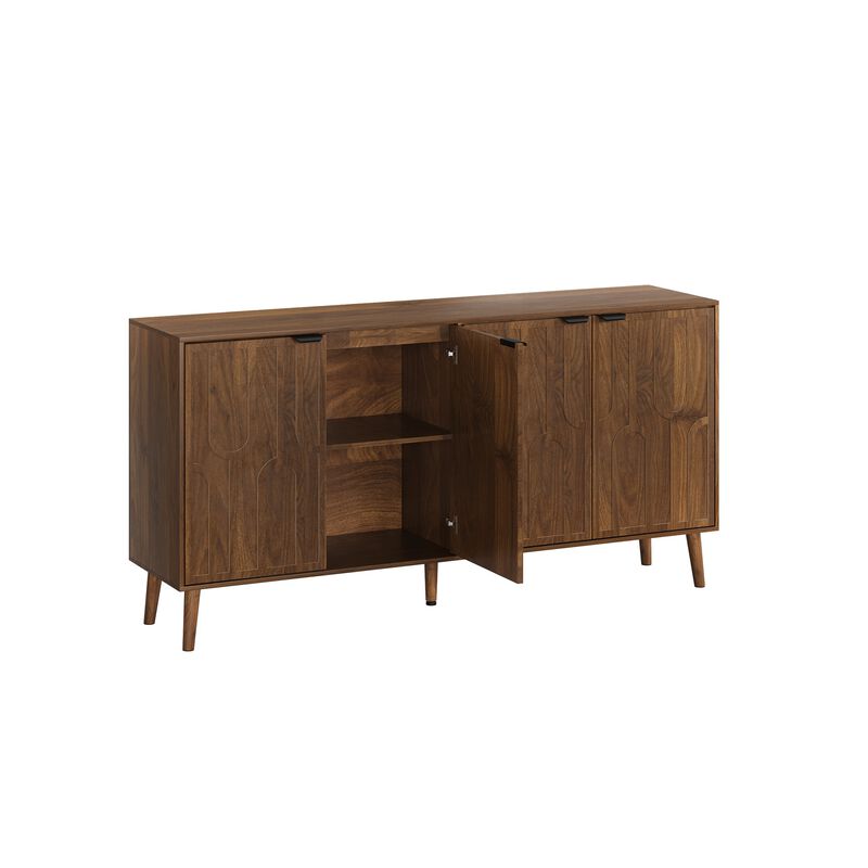 Jabwok Mid‑Century Sideboard Buffet Cabinet image number 7