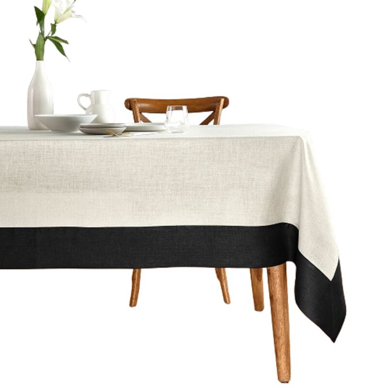 Solino Home 100% Pure Linen Tablecloth - Contempo