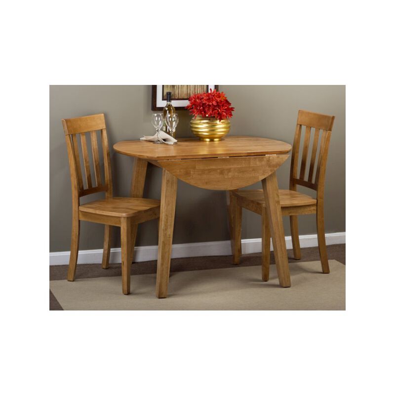 Jofran Simplicity Solid Wood Classic Round Drop-leaf Table