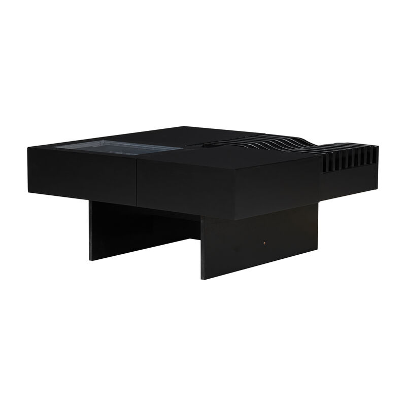 Merax Mid Century Modern Coffee Table with 3 Drawers