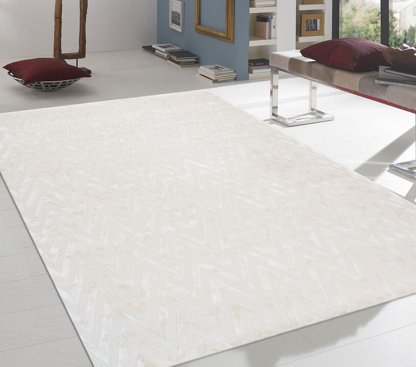 Pasargad Home Edgy Hand-Tufted Transitional Area Rug
