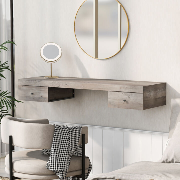Merax Wall-mounted Vanity Desk Dressing Table