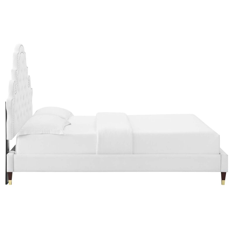 Modway - Gwyneth Tufted Performance Velvet Full Platform Bed image number 5