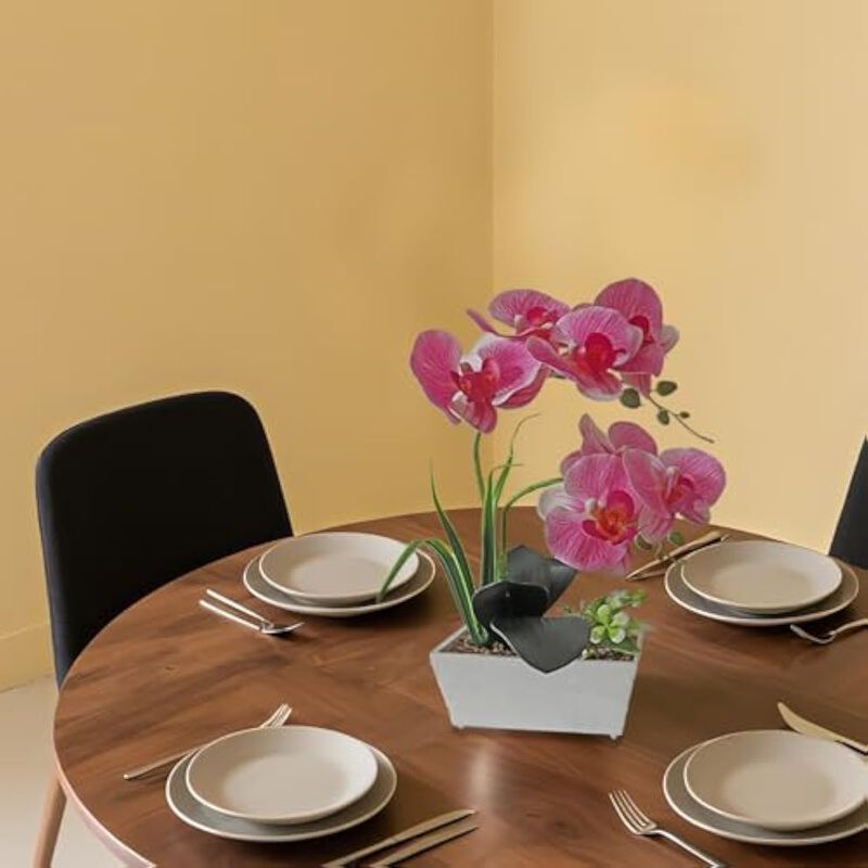 Pink Artificial Orchid Flowers Wedding Centerpiece Decor Flower image number 3