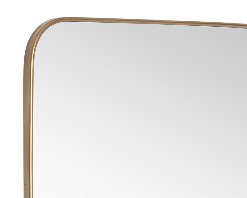 Calabasas Brass Floor Mirror