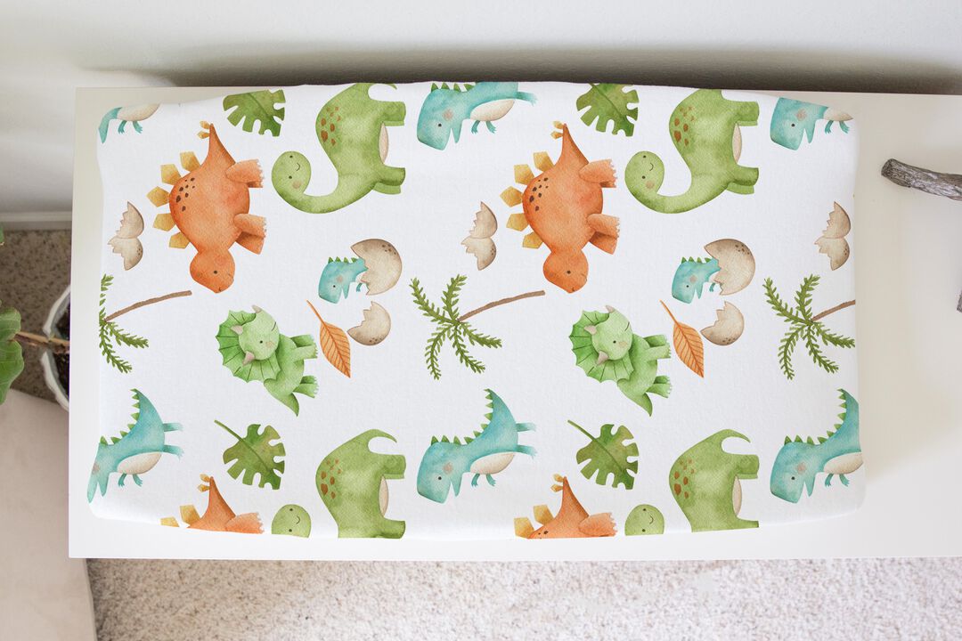 Baby Changing Pad Cover - Dinosaurs