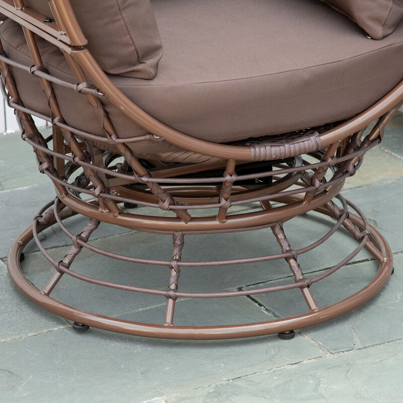 Hivvago Indoor/Outdoor Hanging Egg Chair with Pillows image number 7