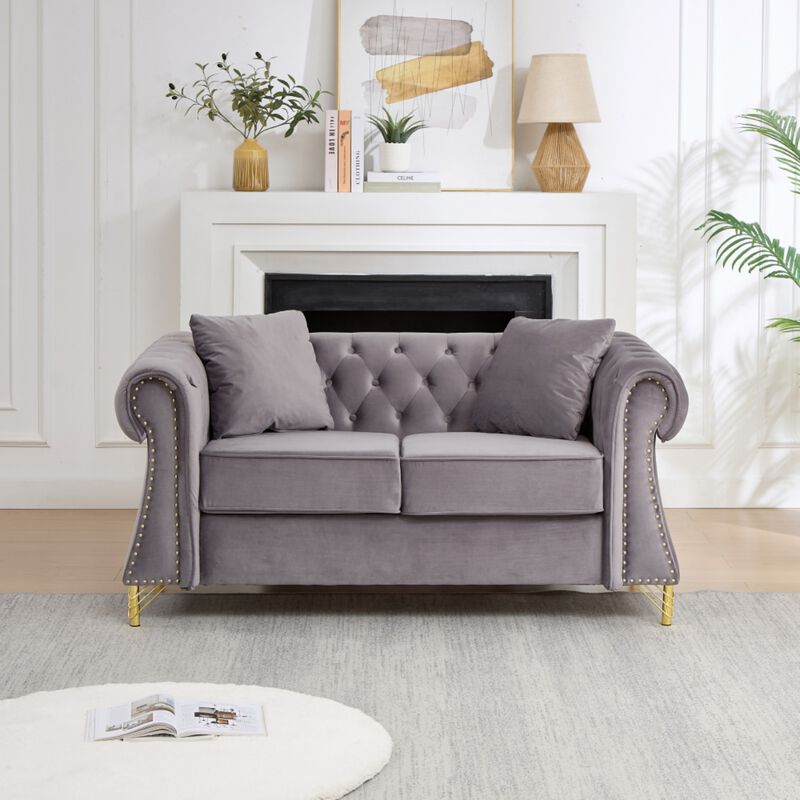 Blust 58.5" Chesterfield Loveseat image number 2