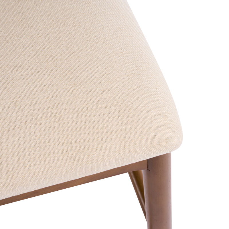 Christopher Knight Home Iven Modern Rubberwood Upholstered Counter Stools (Set of 2) image number 8