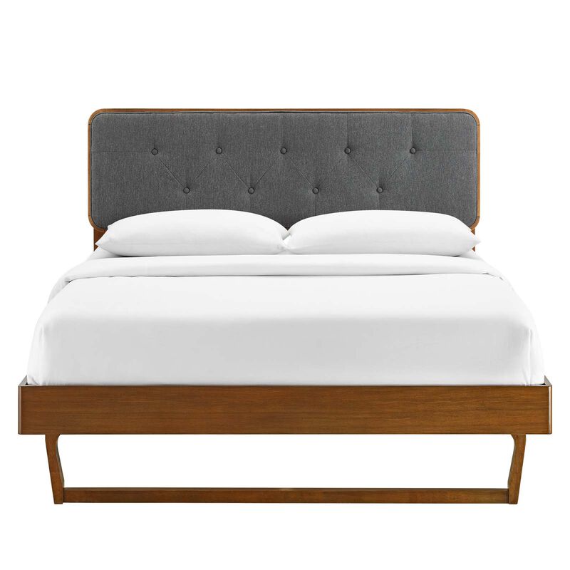 Modway - Bridgette King Wood Platform Bed with Angular Frame