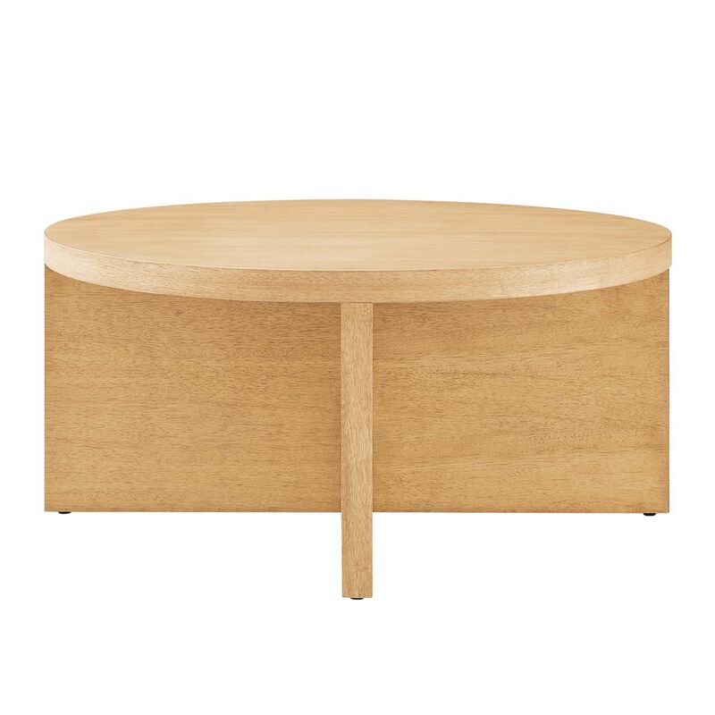 Silas Round Wood Coffee Table image number 3