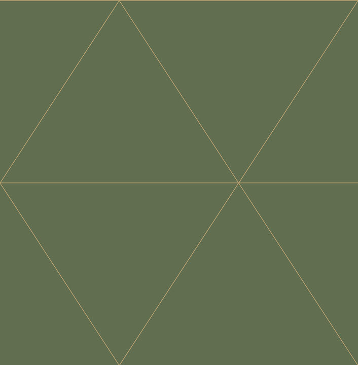 Twilight Moss Geometric Wallpaper (Set of 2)