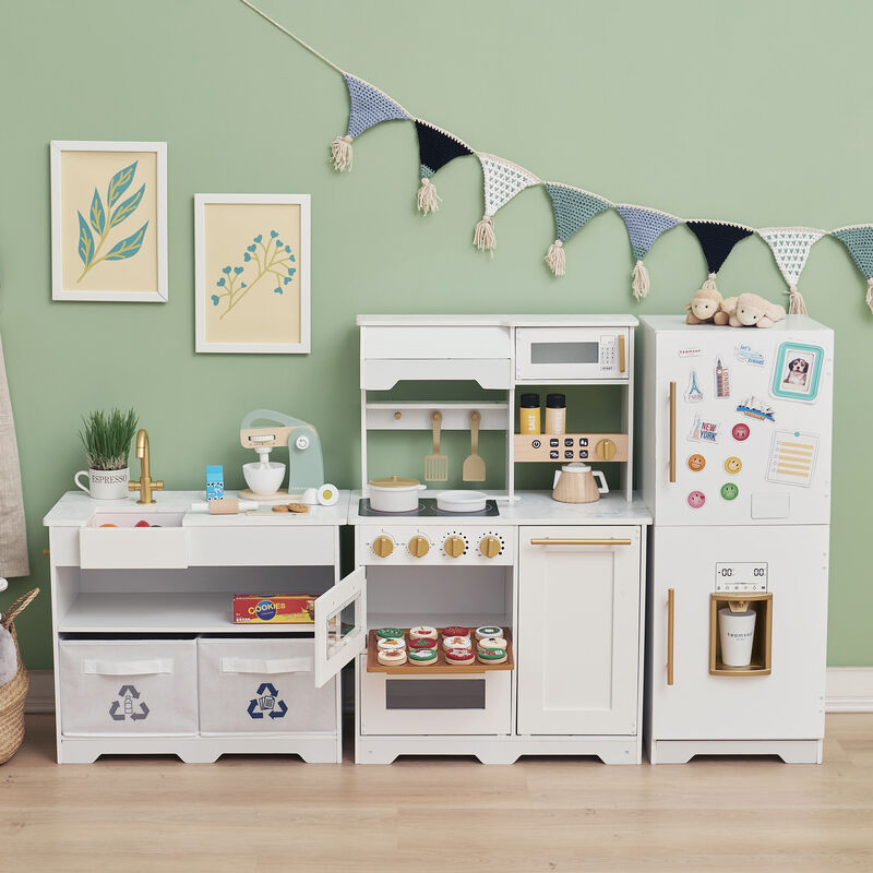 Little Chef Atlanta Modular Play Kitchen, White/Gold image number 1