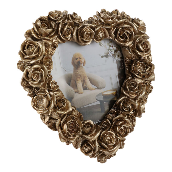 4x4 Rosette Heart Photo Frame