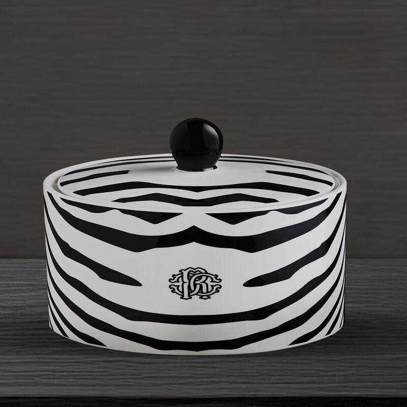 Sugar Pot ZEBRAGE   diam. 2.5", H 3.3" image number 1