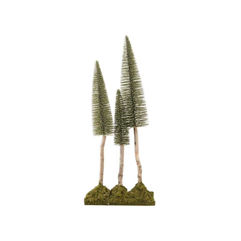 Birch Wood and Moss Base Tabletop Tree image number 0