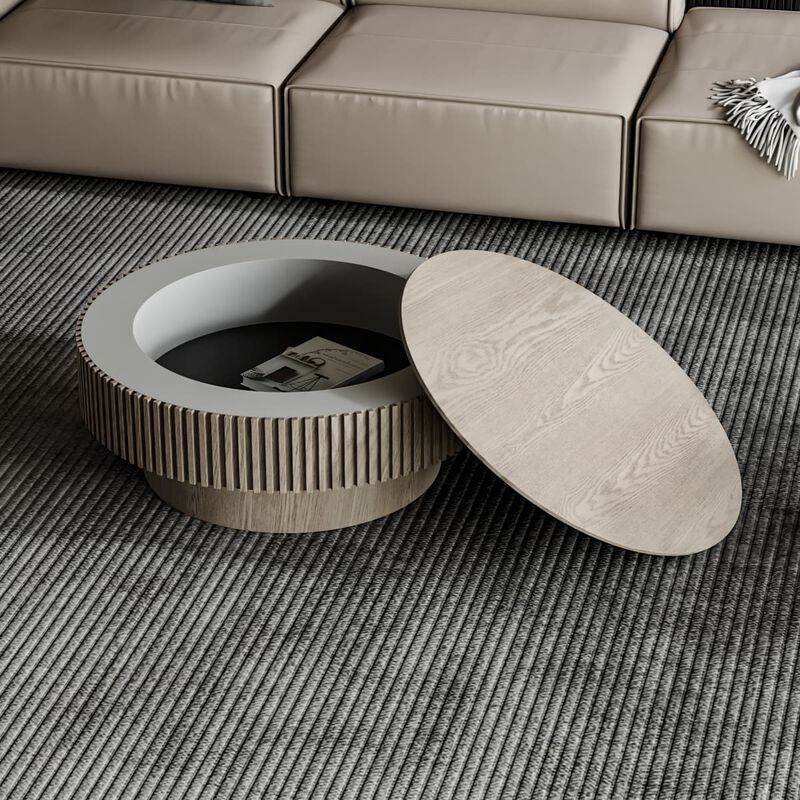 Round coffee table image number 3