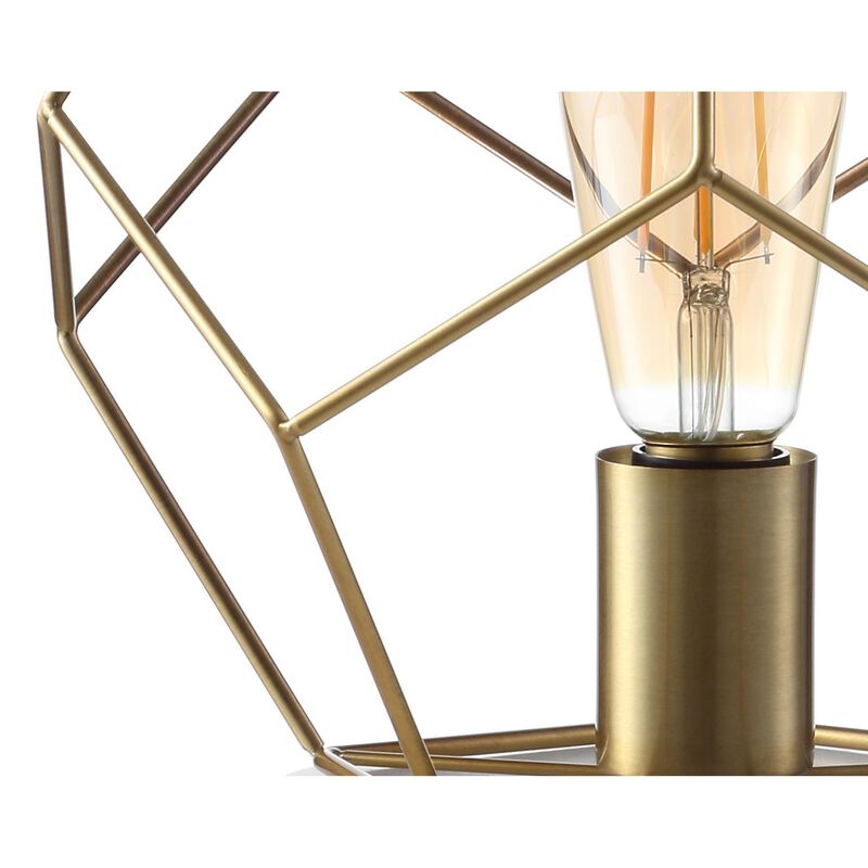 James Mid Century Glam Geometric LED Table Lamp