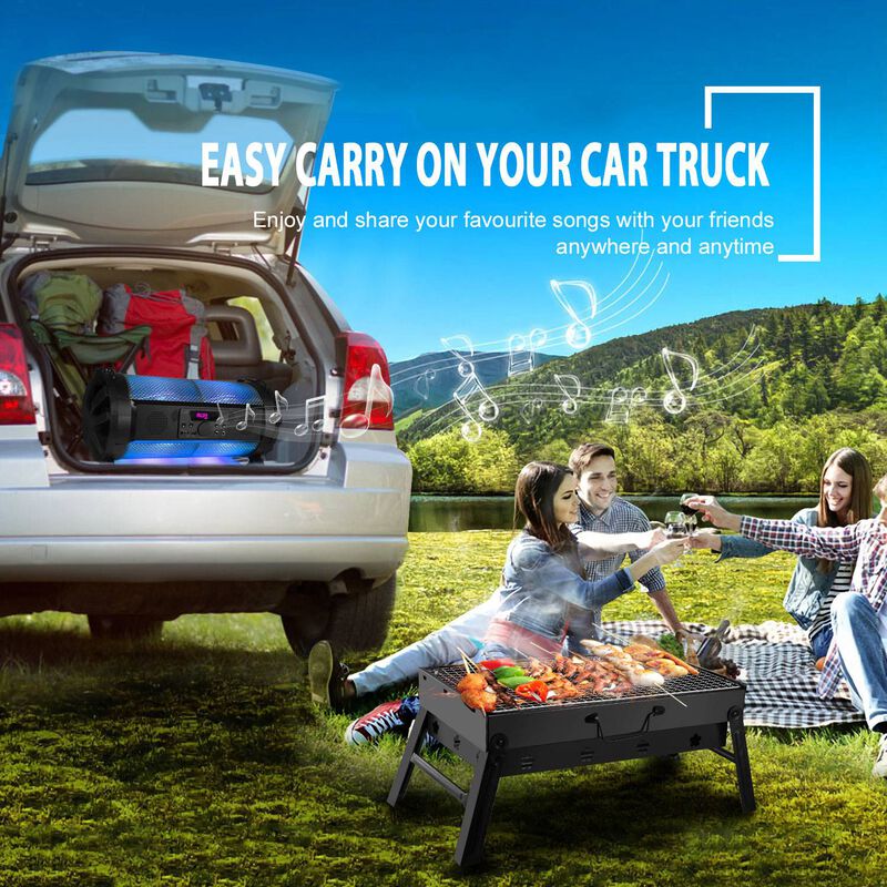 Compact Charcoal BBQ Grill, Foldable and Portable for Outdoor Cooking and Travel image number 5